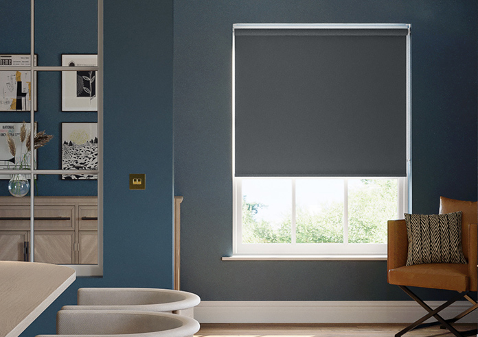 Trinity (FR Blackout), Deep Grey - Twist&Fit Roller Blind - Image 3